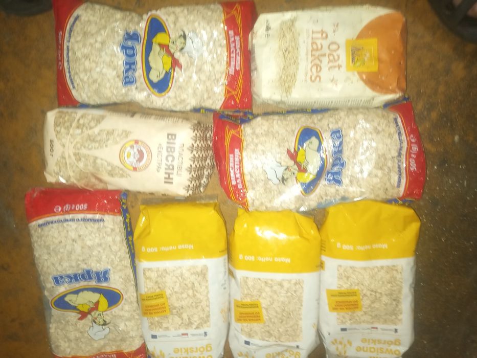 Овсяные хлопья .