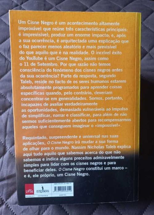 O Cisne Negro; O Impacto do Altamente Improvável - Nassim Nicholas Taleb