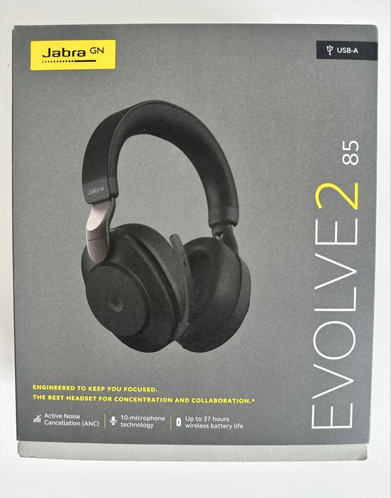 Jabra Evolve 2 85  USB-A-С гарнітура навушники опт нові оригінал