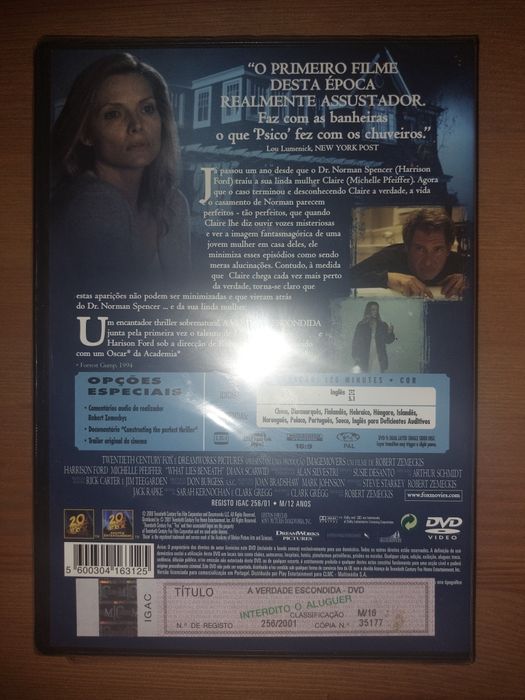 DVD NOVO e SELADO - " A Verdade Escondida " 2000