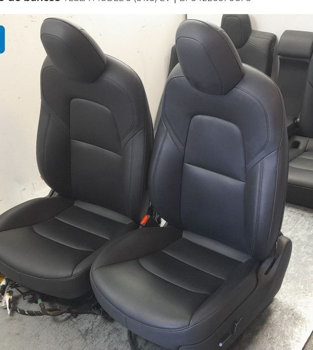 Capas estofos frente originais Tesla model 3 e Y