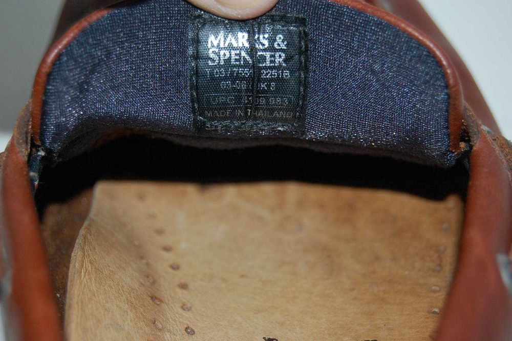 Мокасины топсайдеры MARKS & SPENCER р.41-42 original THAILAND