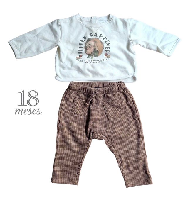 Conjunto Camisola + Calças Kiabi 18 meses