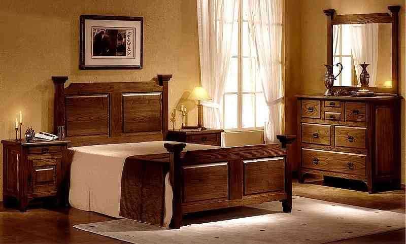 Moveis rústicos de madeira de castanho maciço (novos)