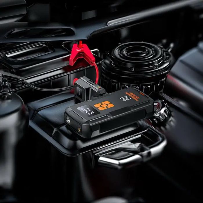 Пускозарядний пристрій +компресор + повербанк Hoco QS2