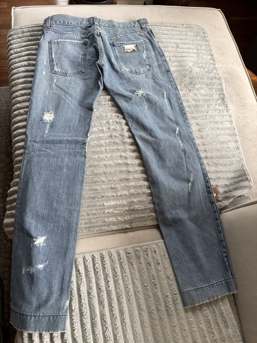 Oryginalne Jeansy DOLCE & GABBANA Ripped Distressed – Stan BDB, Rozmiar  48!