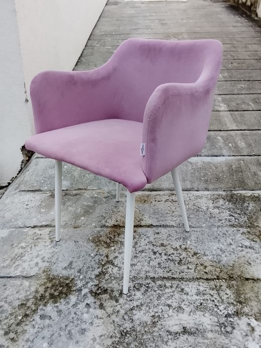 Cadeiras Tecido Rosa