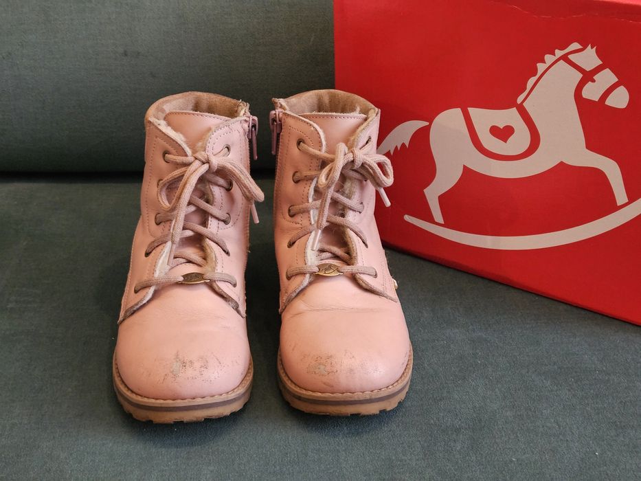 Buty trzewiki Emel 29 30 ocieplane - skóra naturalna licowa + wełna