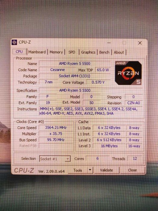 Ігровий комплект Ryzen 5 5500 / MSI A520M-A PRO / Fury DDR4 16gb 3200