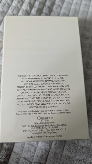 Calvin Klein Obsession for men 125 ml woda toaletowa nowa Katowice