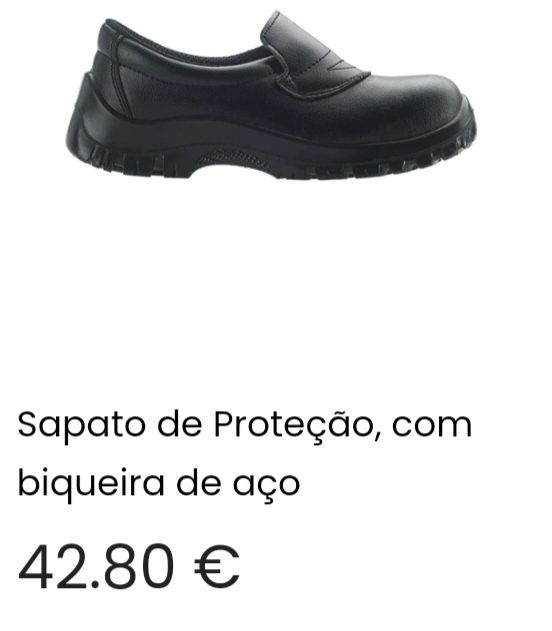 Sapatos de proteção de Hotelaria quase novos