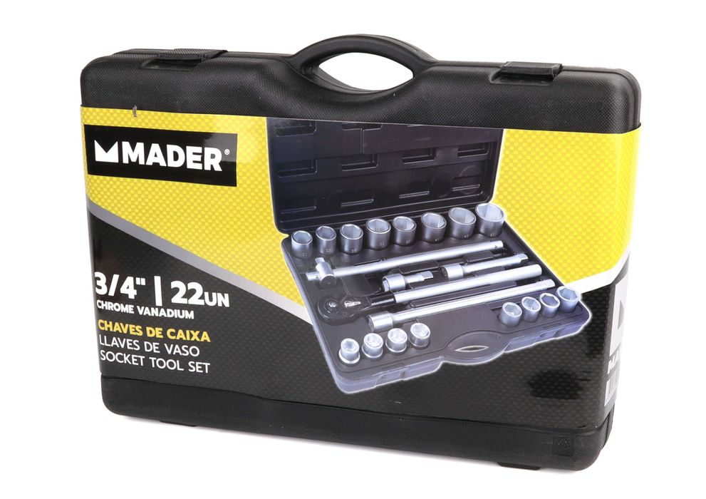 Jogo de Chaves de Caixa 3/4 com 22 ferramentas. AP28