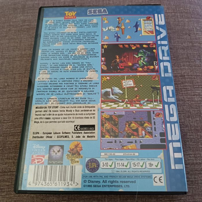 Jogo Toy story Sega Mega Drive