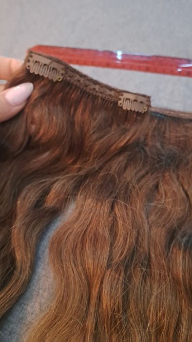 Włosy naturalne prawdziwe indyjskie 55 cm ombre