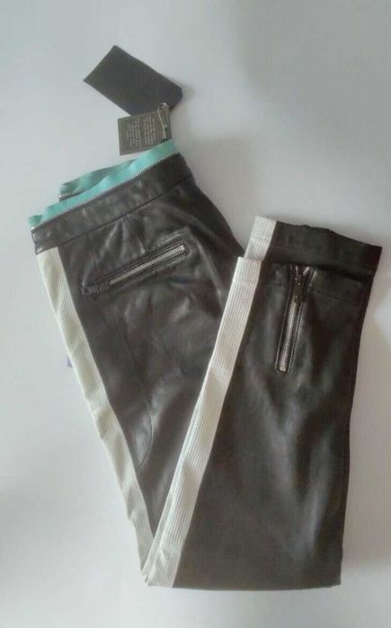 Rag & Bone USA новые кожаные брюки 100% оригинал US4 из США $700 кожа