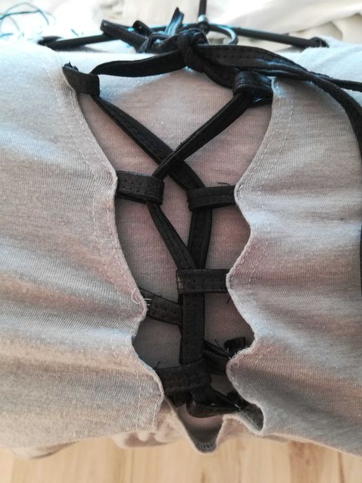 Bluzka Body damskie wiązany dekolt