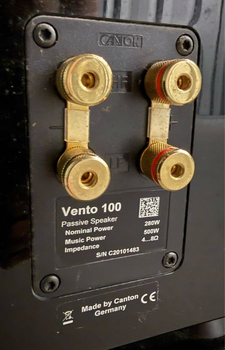 CANTON VENTO 100 - 500W- nowy model - technologia tytan + grafit i ceramika - stan perfekcyjny - Gwarancja CANTON po