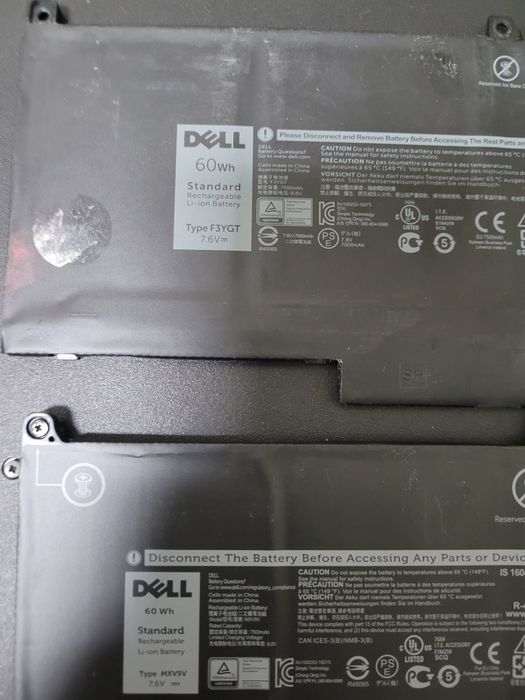 Батарея Dell 7480 F3YGT 7490 акумулятор оригінал 7390