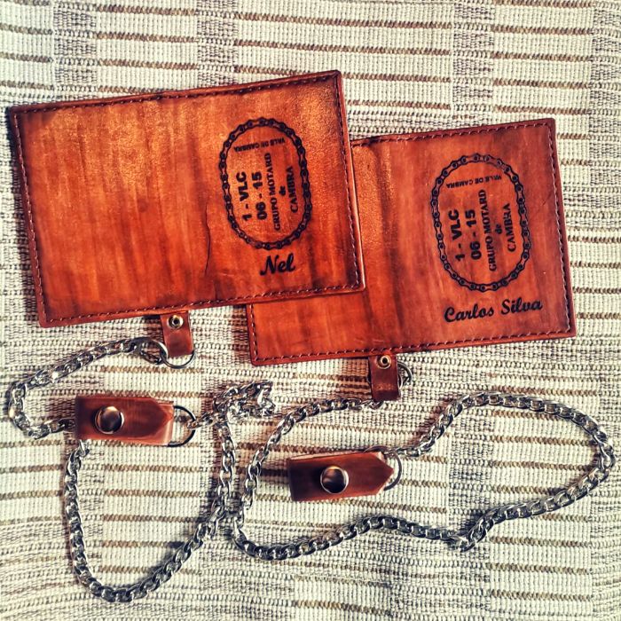 Carteiras Motard em pele