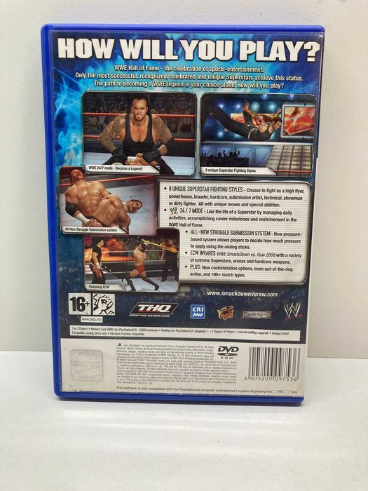 PS2 - SmackDown! VS Raw 2008