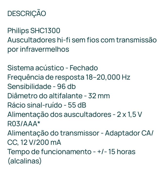 Auscultadores Philips Hi-Fi