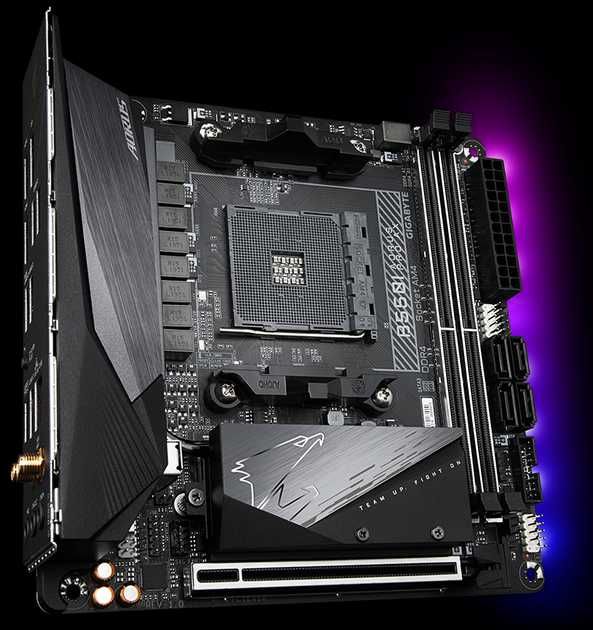 Материнська плата Gigabyte B550I AORUS PRO AX (sAM4, AMD B550)