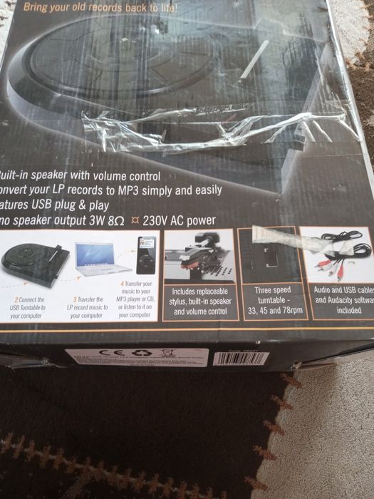 Gramofon Zennox Nowy na płyty winylowe