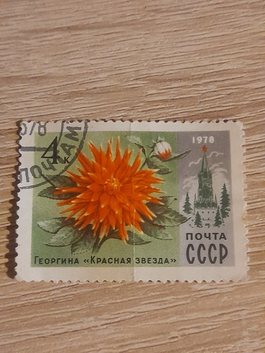 Znaczki pocztowe ZSRR kwiaty 1977/78/81 rok