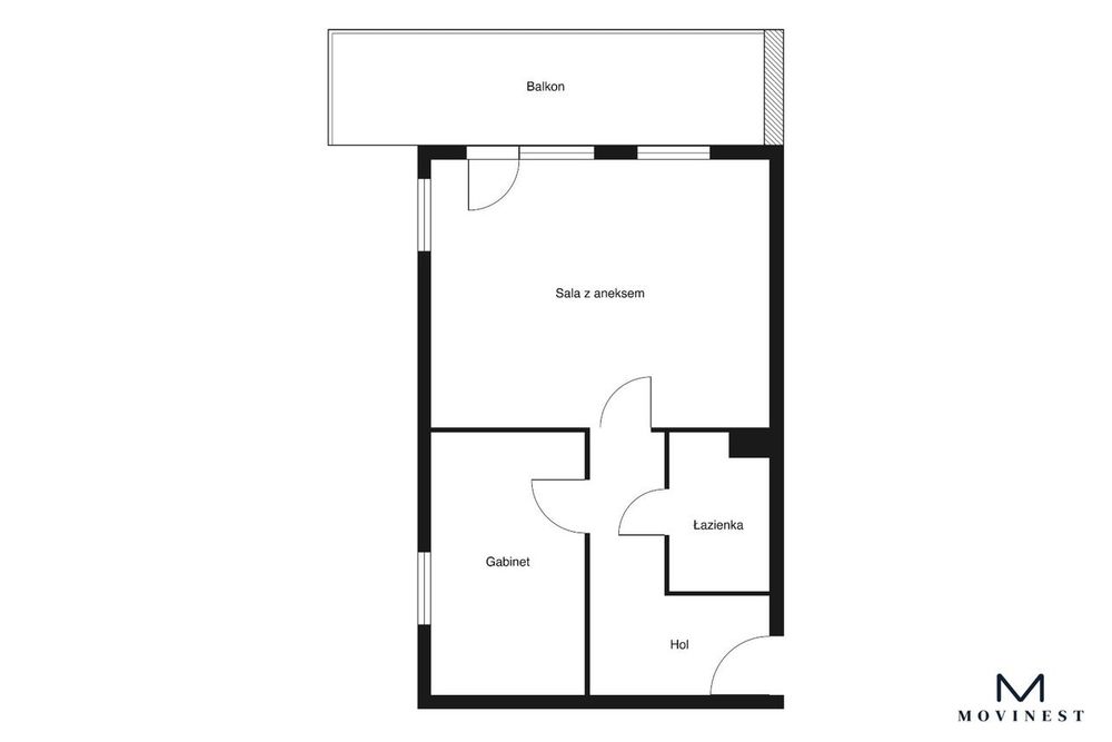 Lokal 47,79 m² na parterze Marcelińska