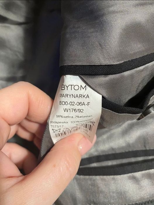 Czarna marynarka Bytom + spodnie gratis