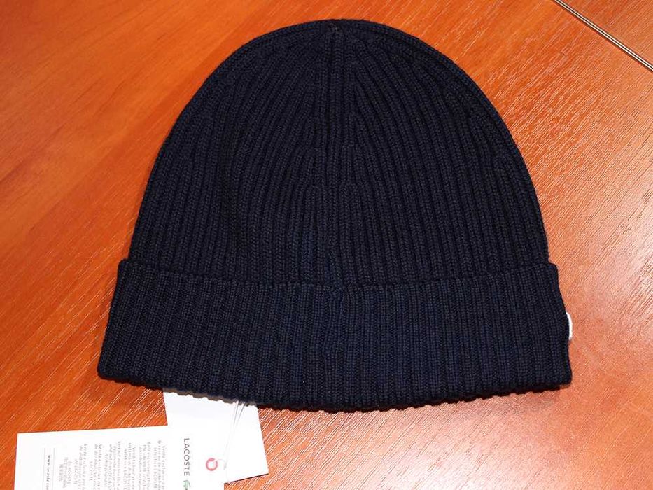Lacoste Men's Knit Wool Beanie RB0001 00 166 шапка оригінал шерстяна