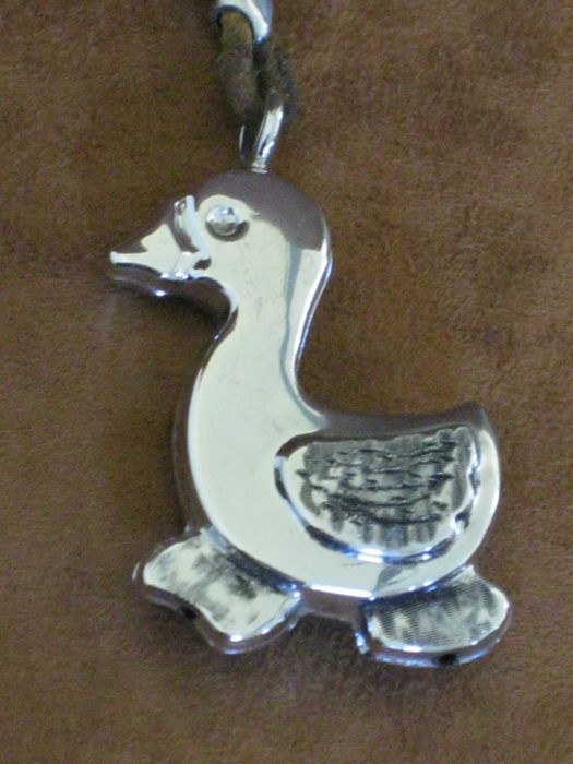 Porta Chaves em Prata Maciça de lei 925`/.. C/Contraste