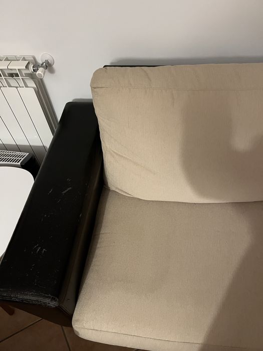 Sofá Beje e preto