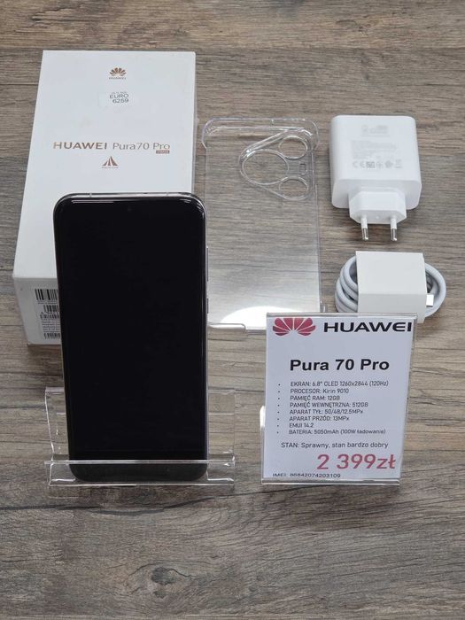 Huawei Pura 70 Pro 12/512GB stan bdb gwarancja