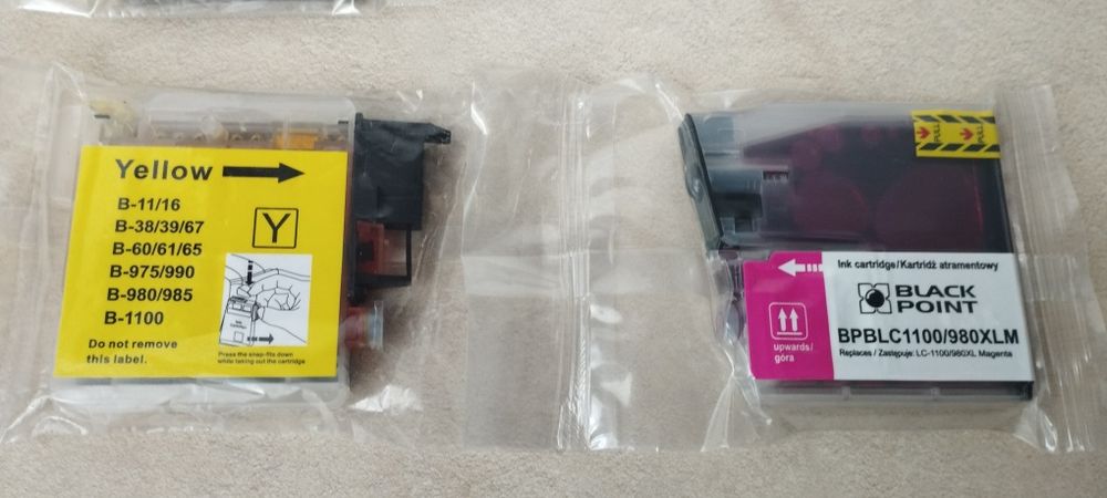 3 sztuki Tusze Catrige nr 1100 /980 NOWE do drukarki Brother MFC-295CN