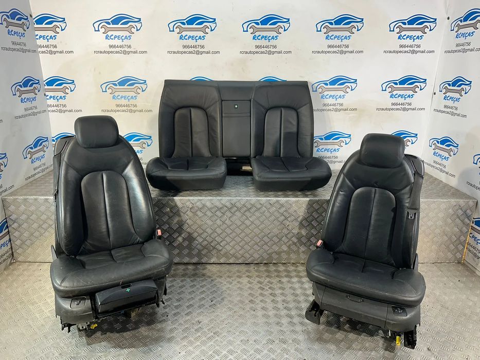 Conjunto Bancos Pele Frontais Frente Tras Traseiros Mercedes Benz CL
