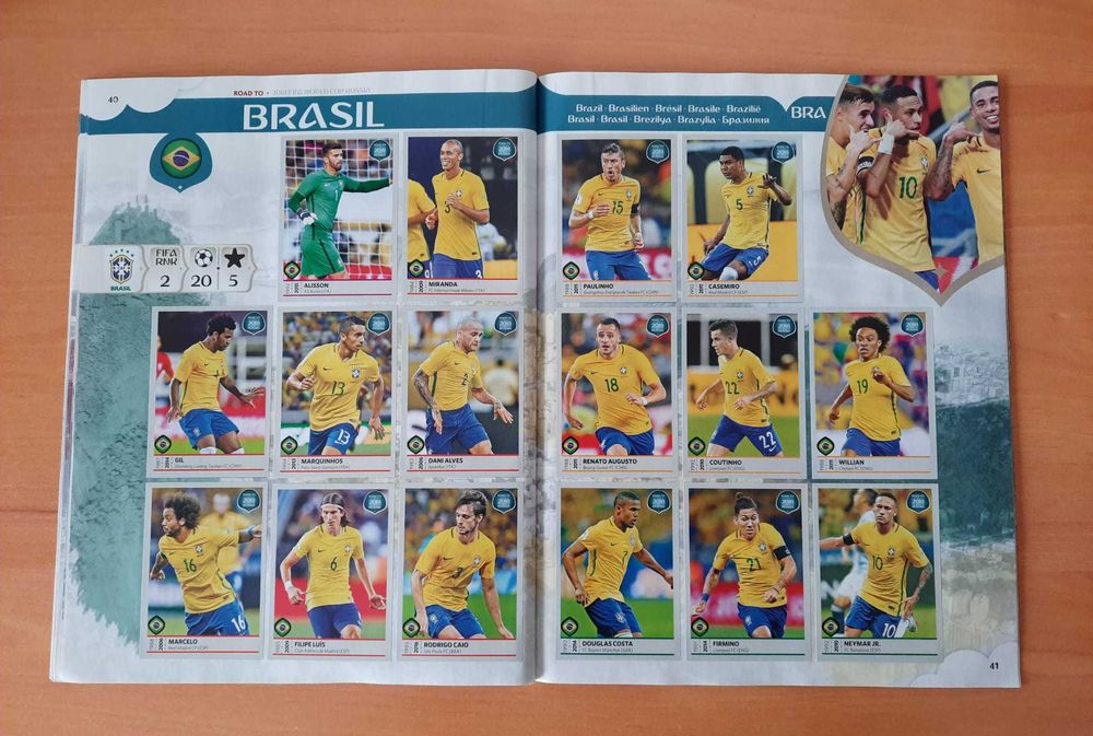 Caderneta Road to Mundial 2018 panini como Nova COMPLETA