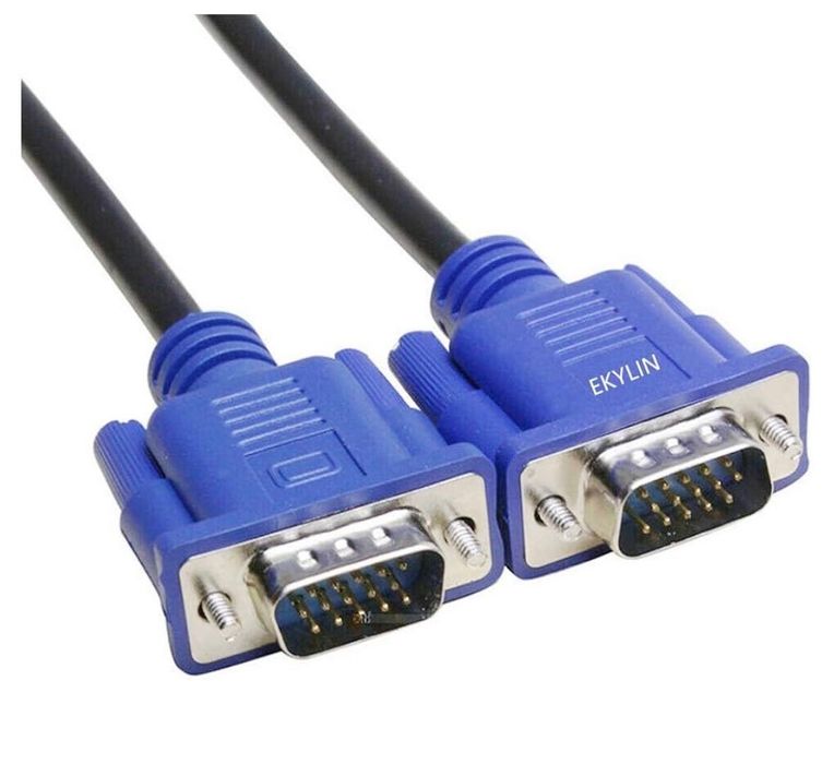Cabo vga e cabo displayPort