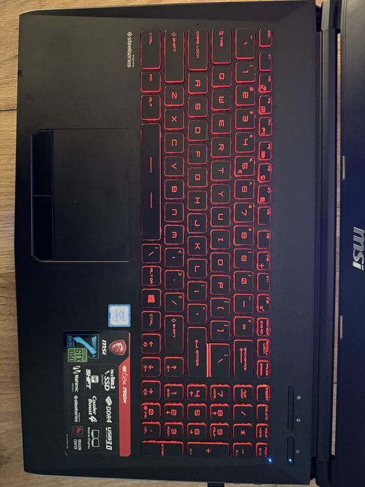 Laptop MSI GL62M 7RDX Gaming/Windows11/SSD/GTX1050-4GB/i5-7th