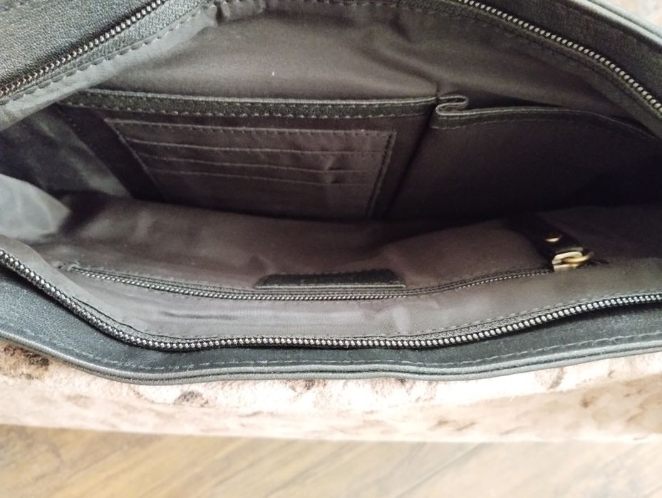 TAURUS torebka listonoszka skóra naturalna z włosiem animal print