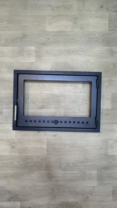 Дверця 45*65см для печі та каміна зі склом, дверца печная каминная