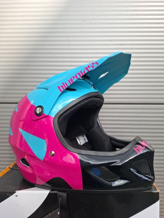Kask rowerowy fullface ze szczęką dh BMX enduro bluegrass Explicit L
