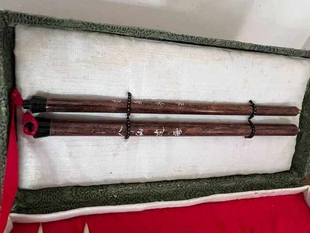 Estojo Pincéis Caligrafia Chinesa Tradicional - Shanlian Hubi (Novos)