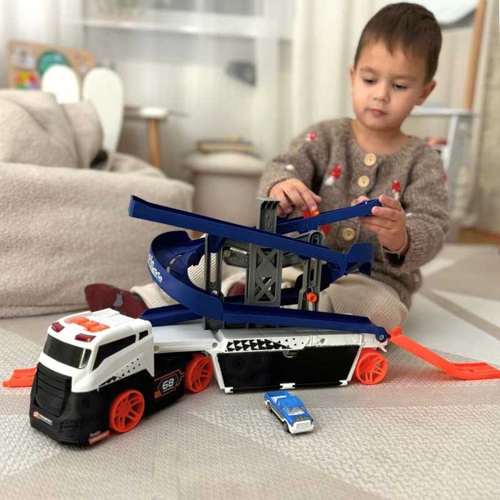 Interaktywny Tir Laweta Tor dla Aut z Dźwiękiem i Światłem