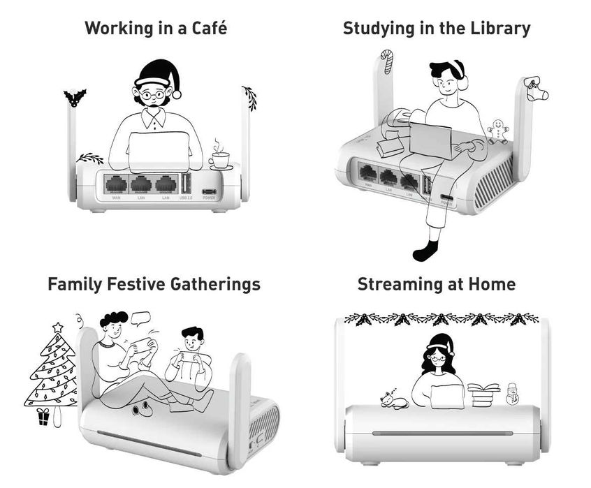 Портативный WiFi роутер gl-inet GL-SFT1200 Opal TOR VPN Wireguard