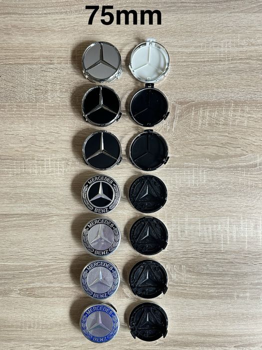Conjunto 4 Centros Jantes Mercedes Benz 56mm 60mm 65mm 68mm 75mm