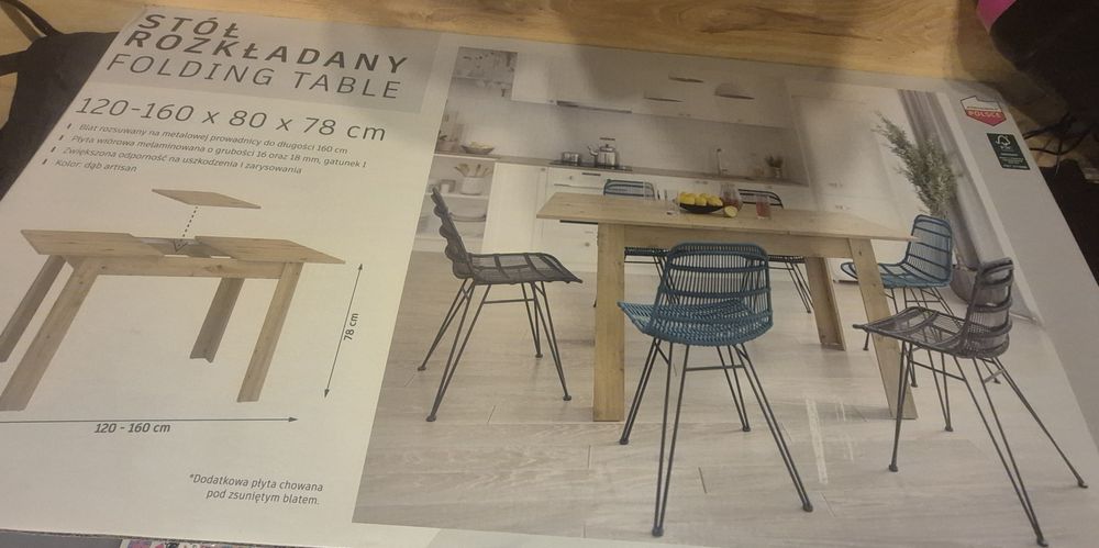 Nowy stół rozkladany