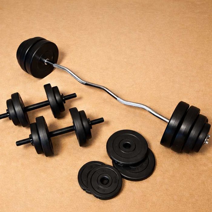 Акція ! Набір штанга + гантелі від 36 до 119 кг штанга + гантели гриф