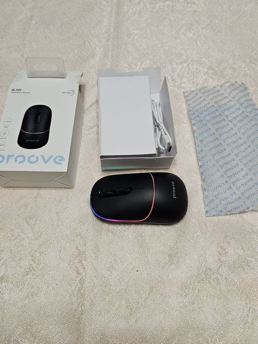 Бездротова миша Proove Blink з RGB-підсвічуванням та тихими кнопками