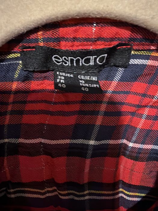 Koszula Esemara rozm.40 w kratkę ze srebrną nitką